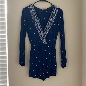 Boho Long Sleeve Romper